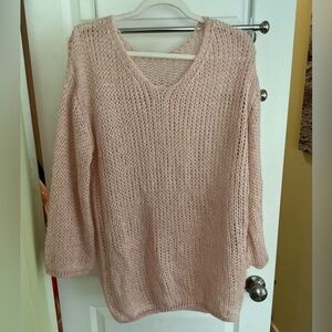 Women's Pink Knit Sweater